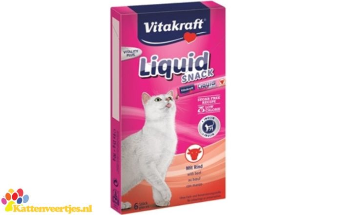Vitakraft Cat-Liquid Snack Rund en Inuline